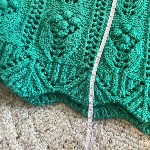 Zara Green Pom Pom Sweater - Picture 9 of 11